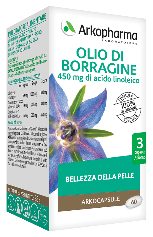 ARKOPHARMA OLIO DI BORRAGINE 60 PERLE - Newepa Srl