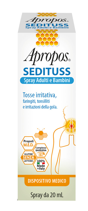 APROPOS SEDITUSS SPRAY ADULTI/BAMBINI 20 ML - Newepa Srl