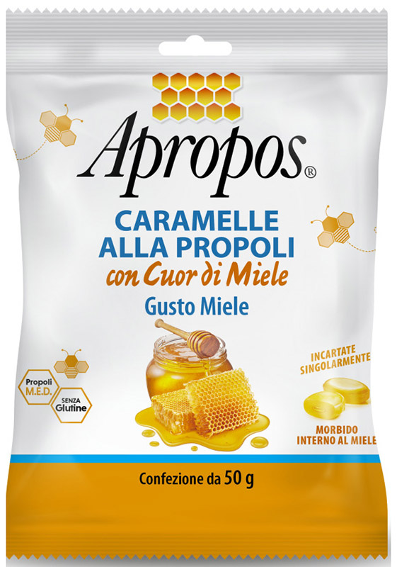 APROPOS CARAMELLE DURE MIELE CUOR DI MIELE 50 G - Newepa Srl