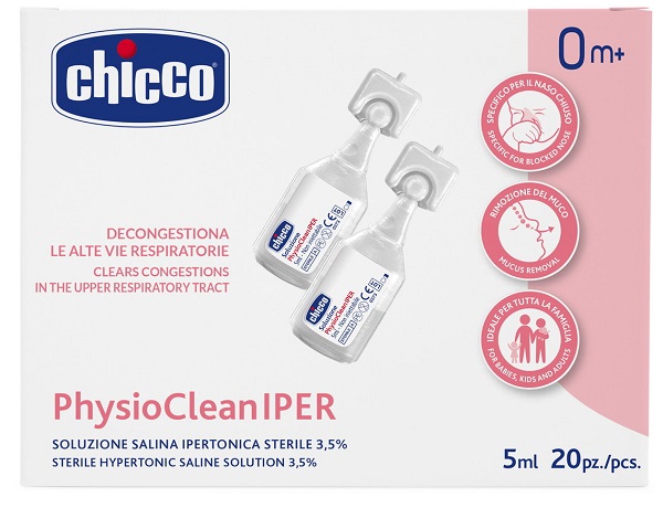CHICCO SOLUZIONE HYPERTONIC 5 ML 20 PEZZI - Newepa Srl