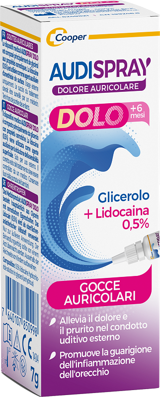 AUDISPRAY DOLO +6 MESI GOCCE AURICOLARI BAMBINI 7 G - Newepa Srl