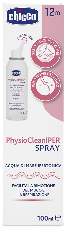 CHICCO PHYSIOCLEAN SOLUZIONE IPERTONICA SPRAY 100 ML - Newepa Srl