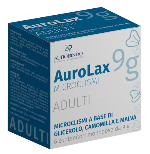 MICROCLISMI PER ADULTI AUROLAX 6 CONTENITORI 9 G - Newepa Srl