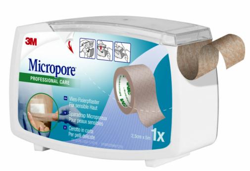 CEROTTO IN CARTA MICROPORE SURGICAL TAPE TAN M5X25MM DISPENSER - Newepa Srl