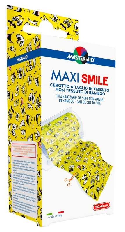 CEROTTO A TAGLIO MASTER-AID MAXI SMILE TNT 50 X 8 CM - Newepa Srl