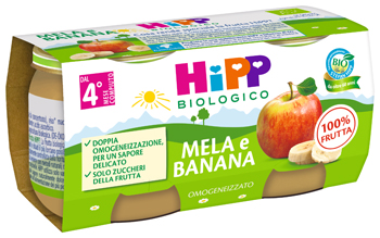 HIPP BIO OMOGENEIZZATO MELA/BANANA 2X80 G - Newepa Srl