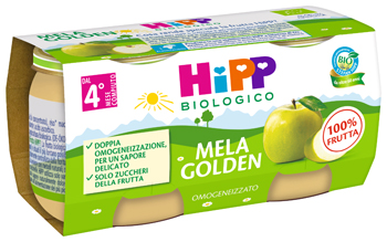 HIPP BIO OMOGENEIZZATO MELA GOLDEN 2 X 80 G - Newepa Srl