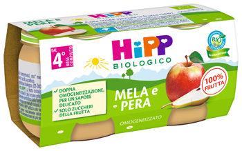 HIPP OMOGENEIZZATO MELA/PERA 2 X 80 G - Newepa Srl