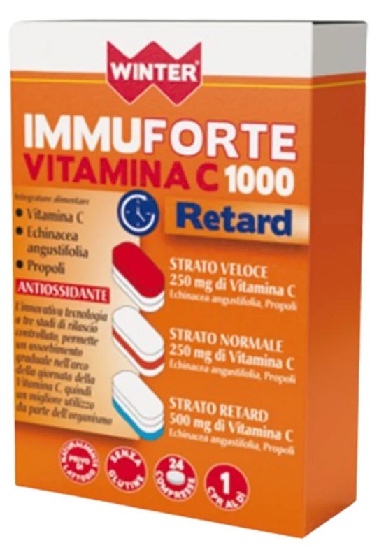 WINTER IMMUNOFORTE VITAMINA C 1000 RETARD 24 COMPRESSE - Newepa Srl