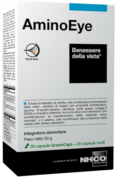 NHCO AMINOEYE 20 CAPSULE GREEN CAPS + 20 CAPSULE MOLLI - Newepa Srl