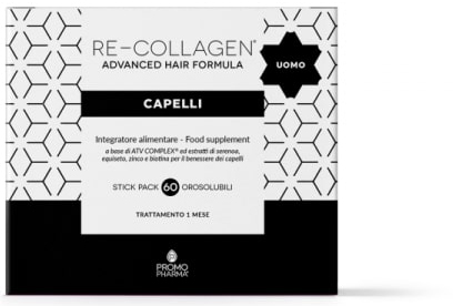 RE-COLLAGEN UOMO CAPELLI 60 STICK - Newepa Srl
