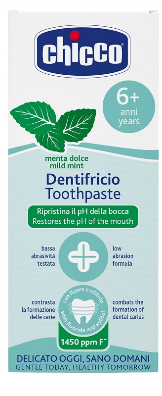 CHICCO DENTIFRICIO MENTA DOLCE 6 ANNI+ CON FLUORO - Newepa Srl