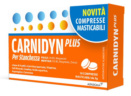 CARNIDYN PLUS 18 COMPRESSE MASTICABILI - Newepa Srl
