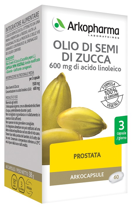ARKO CAPSULE OLIO SEMI ZUCCA 60 CAPSULE - Newepa Srl