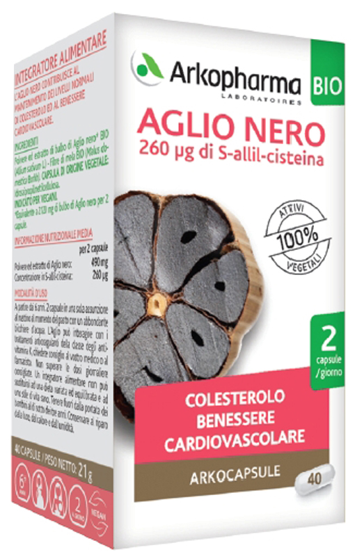 ARKOCAPSULE AGLIO NERO BIO 40 CAPSULE - Newepa Srl