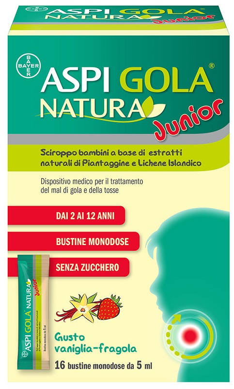 ASPI GOLA NATURA JUNIOR 16 BUSTINE MONODOSE DA 5 ML - Newepa Srl