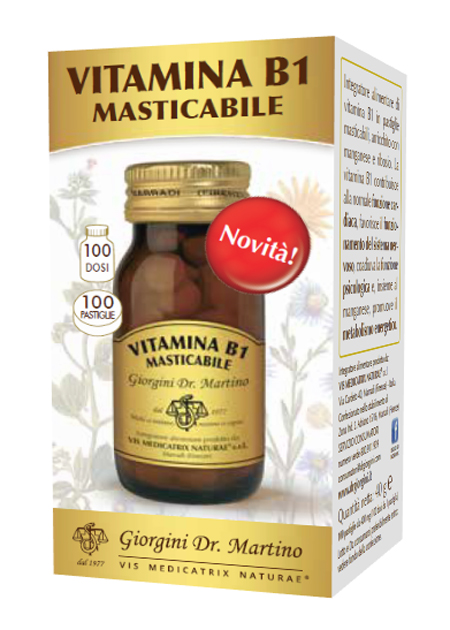 VITAMINA B1 MASTICABILE 100 PASTIGLIE - Newepa Srl