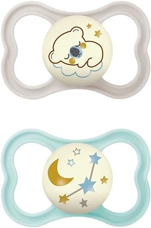 MAM AIR NIGHT SUCCHIETTO 16+ MESI SILICONE NEUTRO 2 PEZZI - Newepa Srl