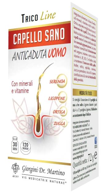 CAPELLO SANO ANTICADUTA UOMO 120 PASTIGLIE - Newepa Srl