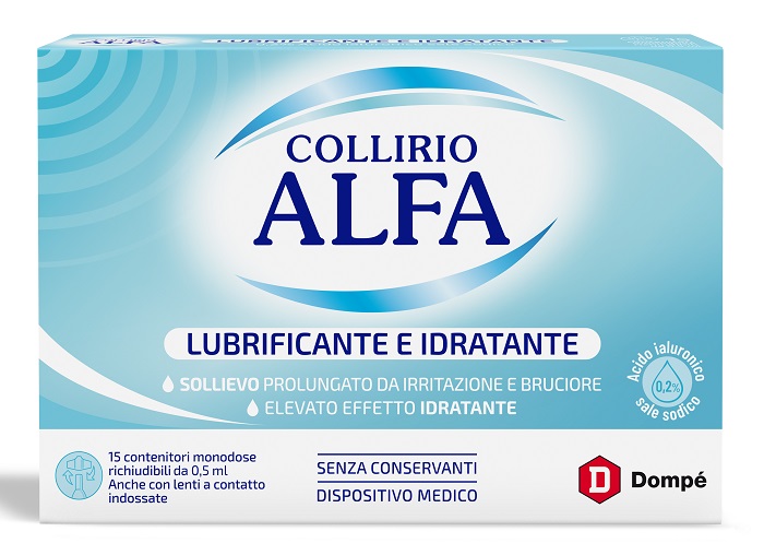 COLLIRIO ALFA LUBRIFICANTE/IDRATANTE 15 FIALE MONODOSE - Newepa Srl