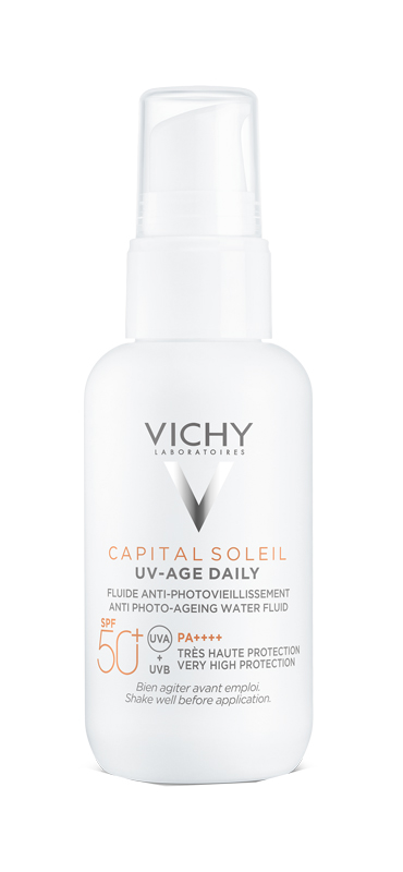 CAPITAL SOLEIL UV-AGE FLUIDO ANTI-FOTOINVECCHIAMENTO SPF50+ 40 ML - Newepa Srl