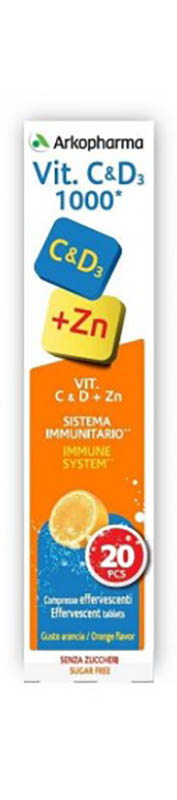 VITAMINE VIT C&D+ZN 20 COMPRESSE EFFERVESCENTI - Newepa Srl