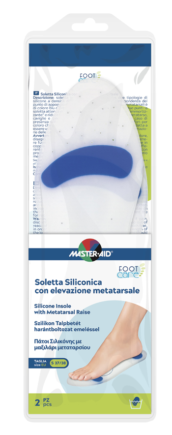SOLETTA SILICONICA MASTER-AID FOOTCARE SMALL 37-38 METATARSO I4 - Newepa Srl