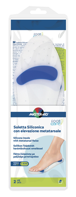 SOLETTA SILICONICA MASTER-AID FOOTCARE LARGE 41-42 METATARSO I6 - Newepa Srl