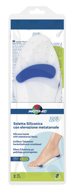 SOLETTA SILICONICA MASTER-AID FOOTCARE XL 43-44 METATARSO I7 - Newepa Srl