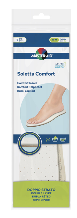 MASTER-AID FOOTCARE SOLETTA COMFORT RITAGLIABILE 2 PEZZI I1 - Newepa Srl