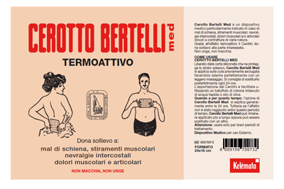 BERTELLI CEROTTO MED GRANDE 24 X 16 CM - Newepa Srl