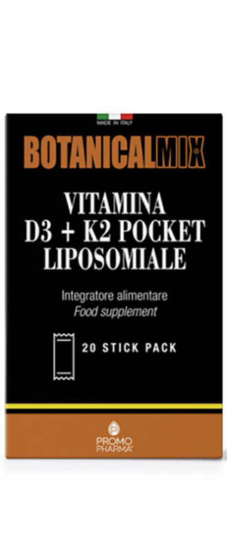 VITAMINA D3 + K2 POCKET BOTANICAL MIX 30 STICK - Newepa Srl