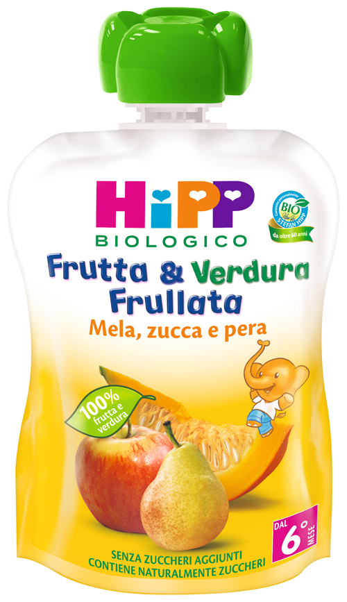HIPP BIO FRUTTA & VERDURA MELA PERA ZUCCA 90 G - Newepa Srl