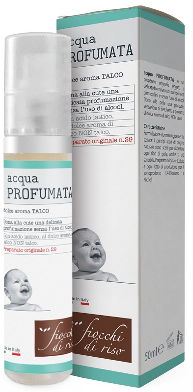 FIOCCHI DI RISO ACQUA PROFUMATA RINFRESCANTE TALCO 50 ML - Newepa Srl