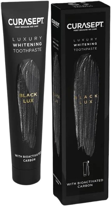 CURASEPT BLACK LUXURY WHITENING DENTIFRICIO 75 ML - Newepa Srl