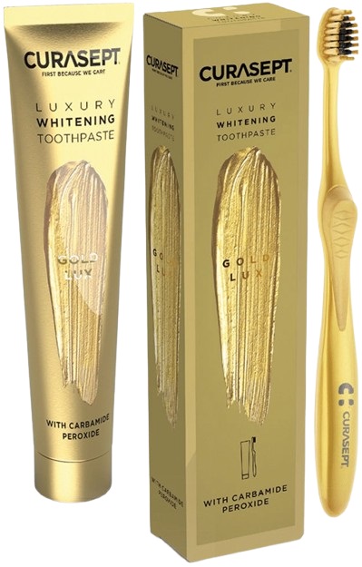 CURASEPT GOLD LUXURY WHITENING DENTIFRICIO 75 ML - Newepa Srl