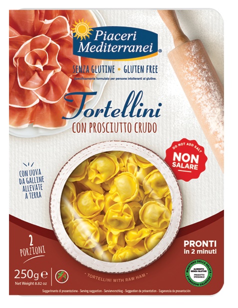 PIACERI MEDITERRANEI TORTELLINI PROSCIUTTO 250 G - Newepa Srl