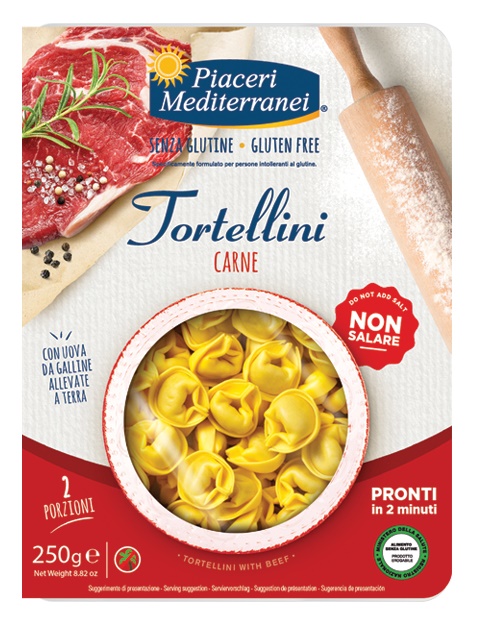 PIACERI MEDITERRANEI TORTELLINI CARNE 250 G - Newepa Srl