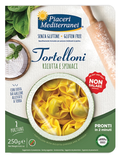 PIACERI MEDITERRANEI TORTELLONI RICOTTA SPINACI 250 G - Newepa Srl