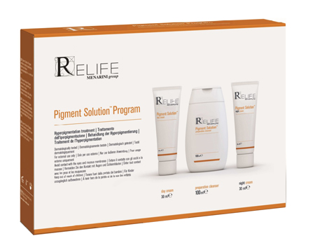 PIGMENT SOLUTION PROGRAM KIT DAY CREAM 30 ML + NIGHT CREAM 30 ML + CLEANSER 100 ML NUOVO PACKAGING MULTILINGUA - Newepa Srl