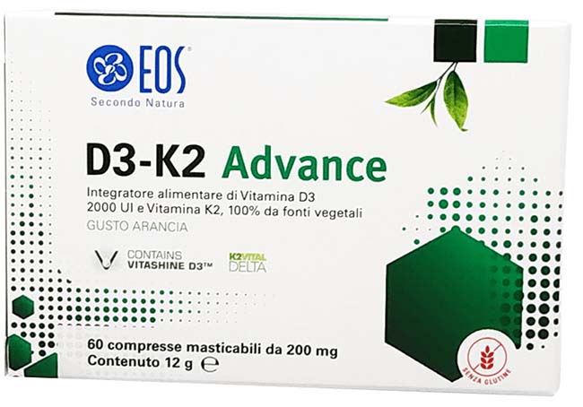 EOS D3 K2 ADVANCE 60 COMPRESSE MASTICABILI - Newepa Srl