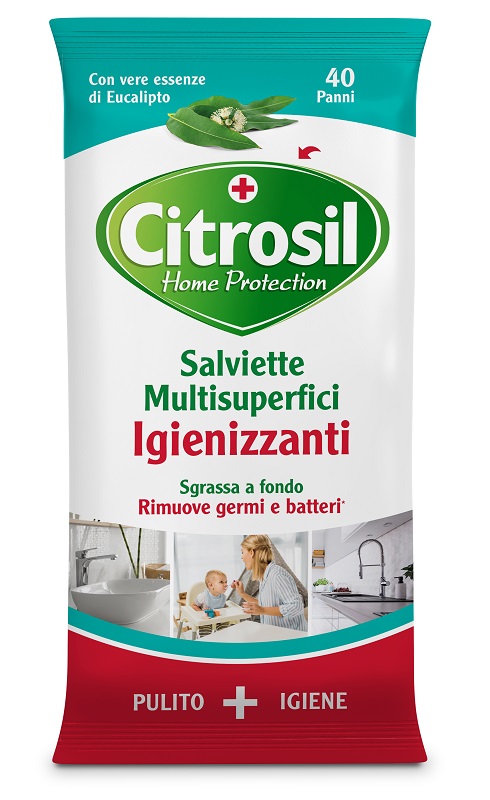 CITROSIL SALVIETTE IGIENIZZANTI EUCALIPTO 40 PEZZI - Newepa Srl