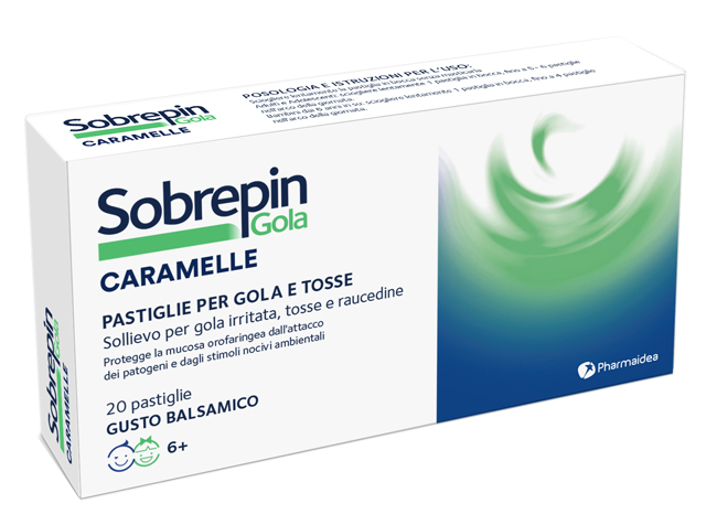 SOBREPIN GOLA CARAMELLE 20 PASTIGLIE GUSTO BALSAMICO - Newepa Srl
