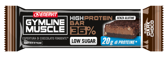 ENERVIT GYMLINE PROTEIN BAR 36% BARRETTA DARK CHOCOLATE 55 G - Newepa Srl