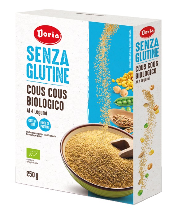 DORIA COUS COUS BIOLOGICO 4 LEGUMI 250 G - Newepa Srl