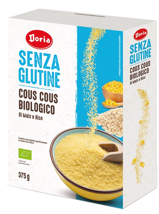 DORIA COUS COUS BIOLOGICO MAIS-RISO 375 G - Newepa Srl