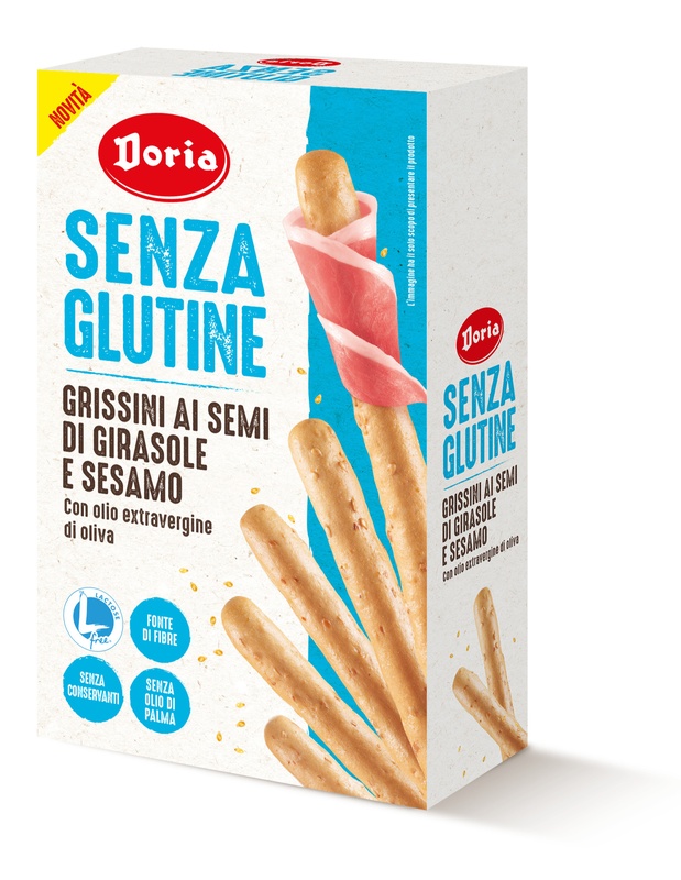 DORIA GRISSINI SEMI GIRASOLE-SESAMO 5 PEZZI DA 20 G - Newepa Srl