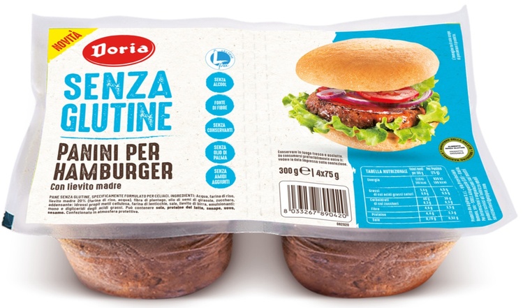 DORIA PANINI HAMBURGER 4X75 G - Newepa Srl