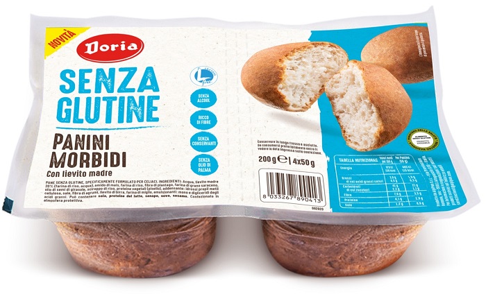 DORIA PANINI MORBIDI 4 PEZZI DA 50 G - Newepa Srl