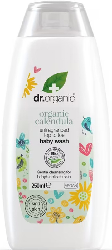 DR ORGANIC BABY CALENDULA BAGNODOCCIA CORPO E CAPELLI CUTE SENSIBILE NEONATI 250 ML - Newepa Srl